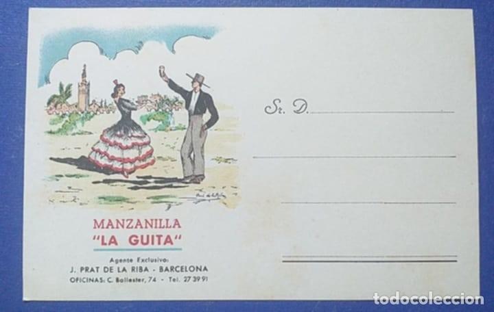Postales: Tarjeta Postal Ilustrada Sevilla. Publicidad Manzanilla &rdquo; La Guita&rdquo;