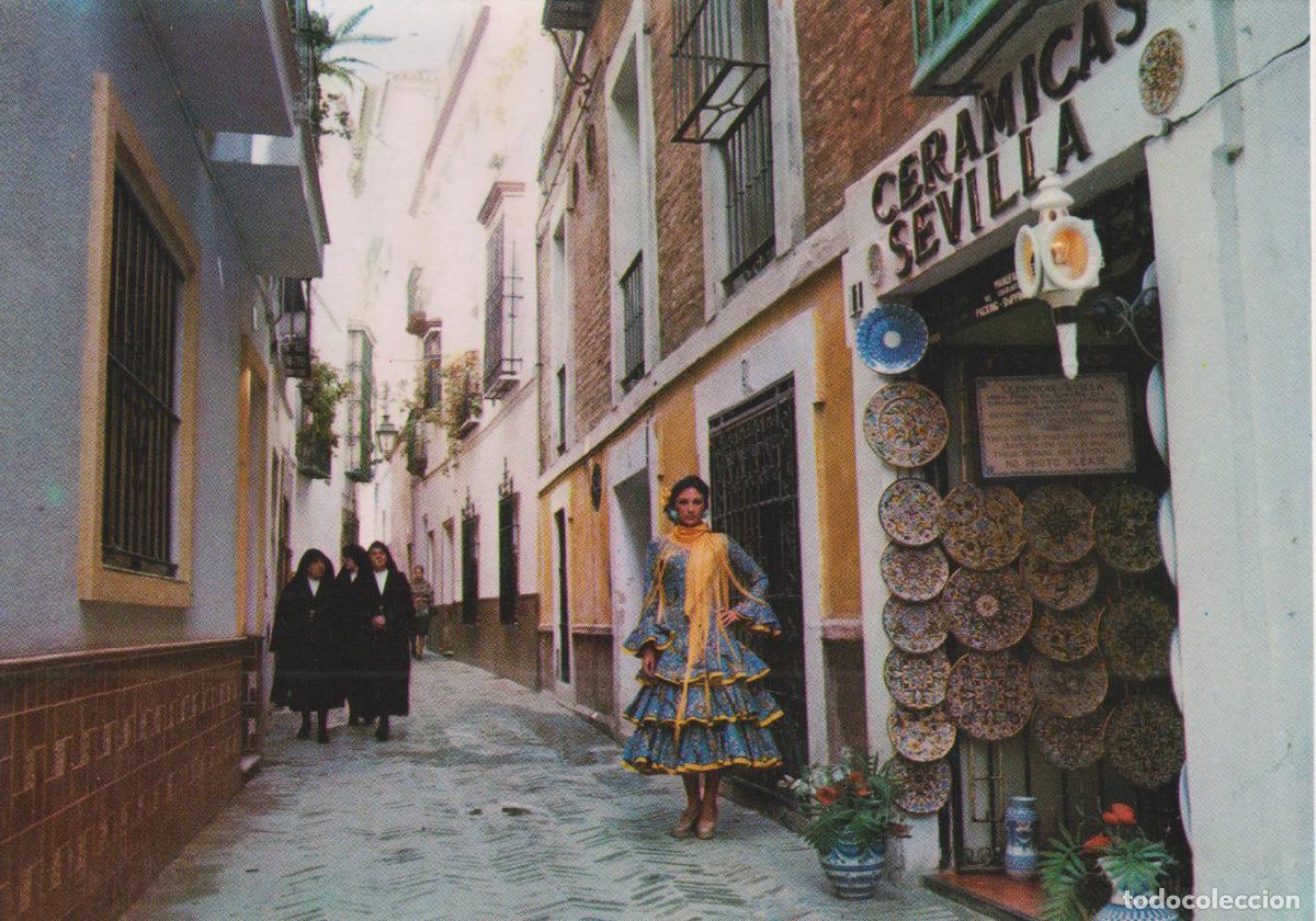 Postales: SEVILLA, BARRIO DE SANTA CRUZ - COLECCI&Oacute;N TRIANA 2495 - S/C