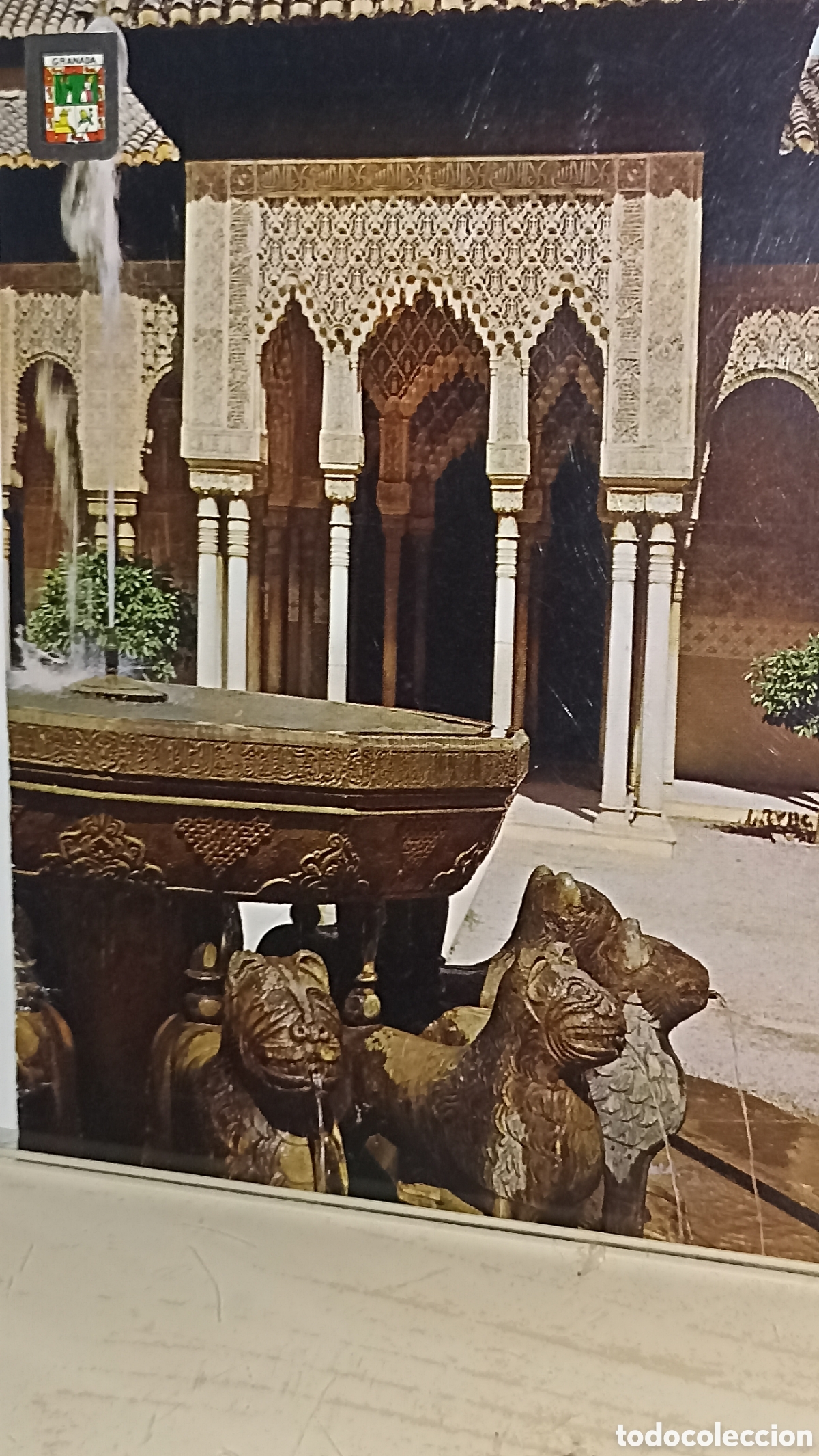 Postales: Granada Alhambra patio de los leones