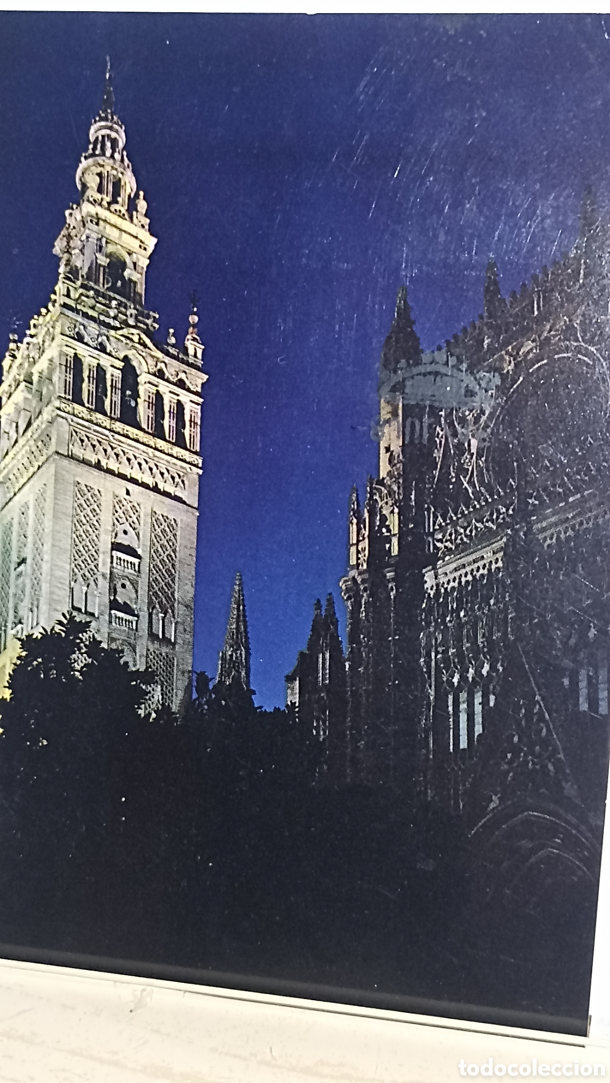 Postales: Sevilla catedral la vista nocturna