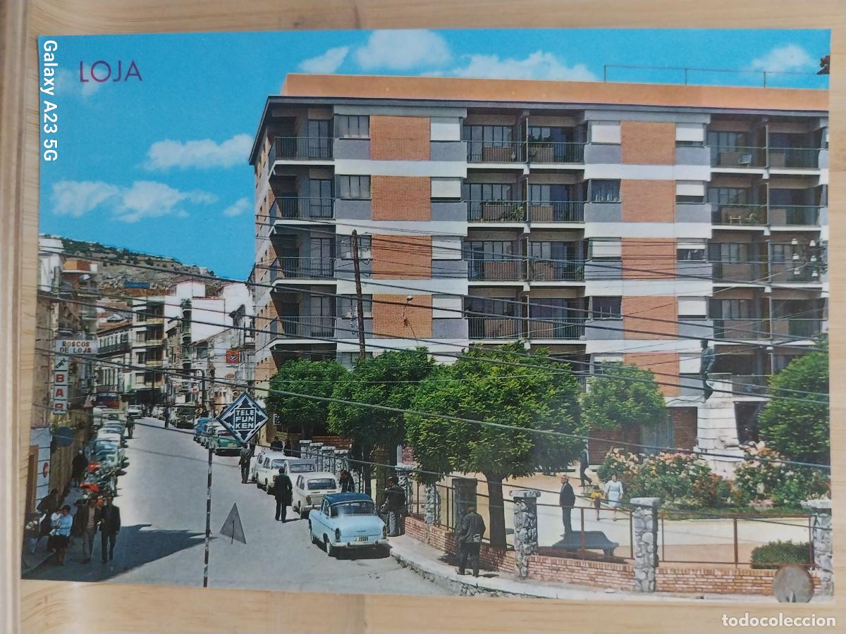 Postales: LOJA AVDA GENERAL FRANCO ED ARRIBAS 8 SC ORIGINAL ANIMADA COCHES CL&Aacute;SICOS