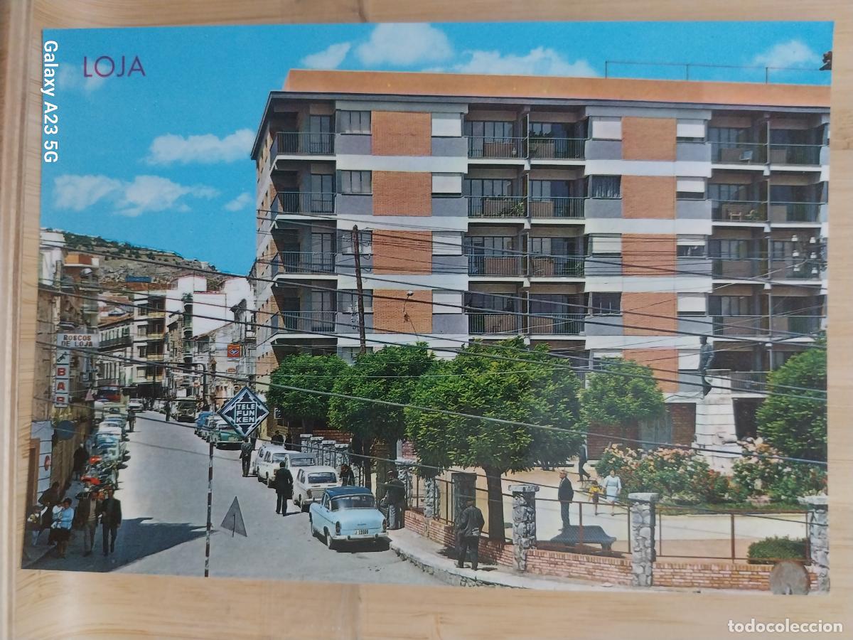 Postales: LOJA AVDA GENERAL FRANCO ED ARRIBAS 8 SC ORIGINAL ANIMADA COCHES CL&Aacute;SICOS *
