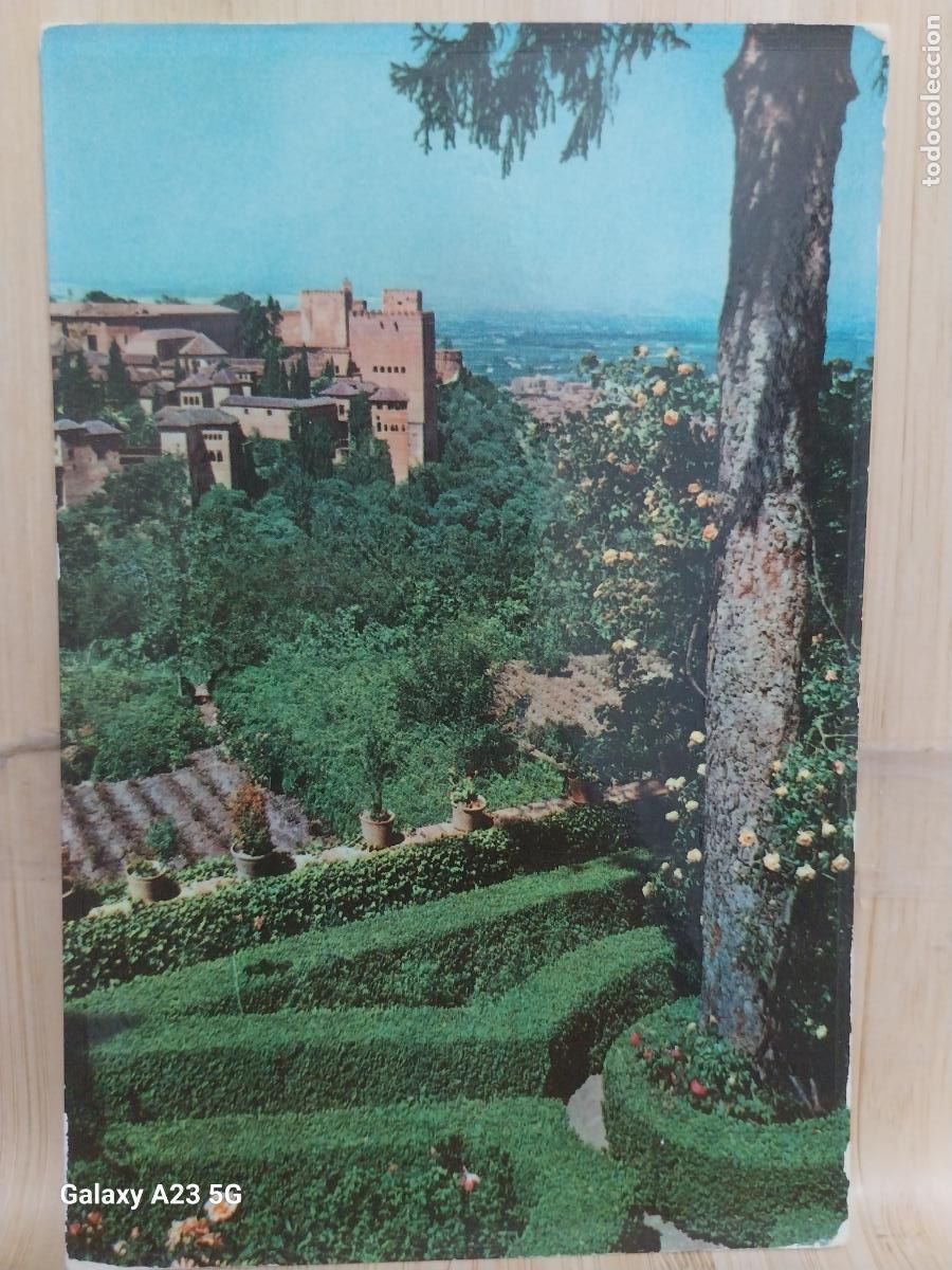Postales: JARDINES GENERALIFE GRANADA ED CAMPA&Ntilde;A PUIG FERRAN SERIE II 8014 SC ORIGINAL