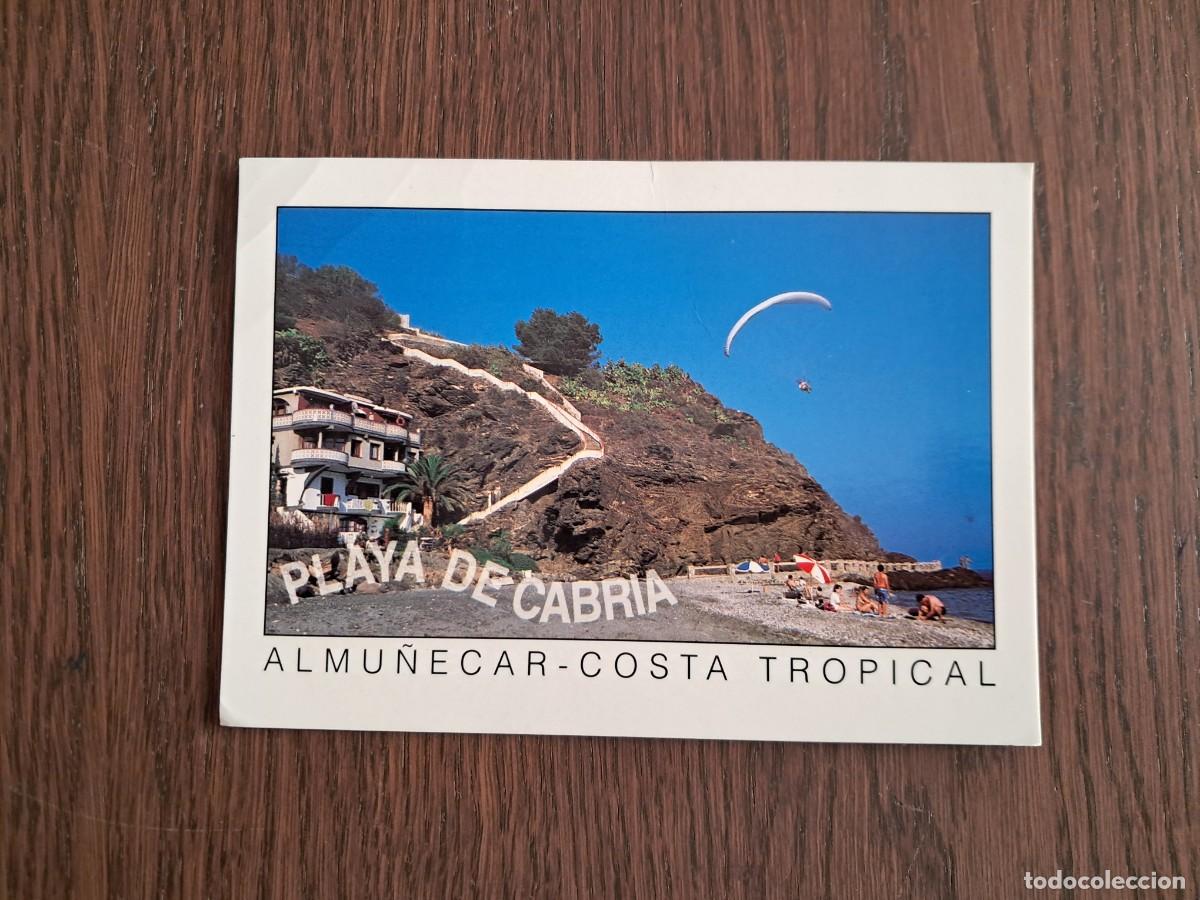 Postales: postal de Espa&ntilde;a, Playa de Cabria, Almu&ntilde;ecar, Costa Tropical. Granada.