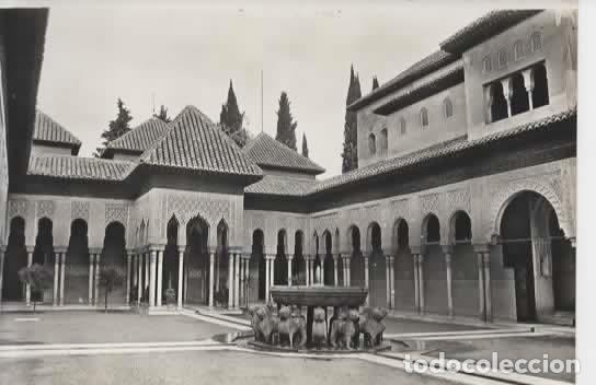 Postales: GRANADA SIN ESCRIBIR ALHAMBRA PATIO DE LOS LEONES