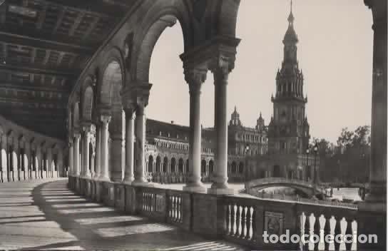 Postales: SEVILLA ESCRITA PLAZA DE ESPA&Ntilde;A