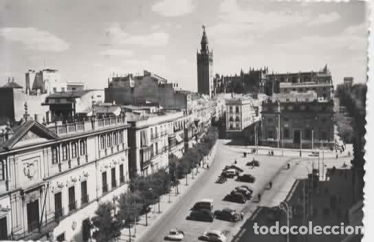 Postales: SEVILLA ESCRITA PLAZA SAN FRANCISCO SELLO CID