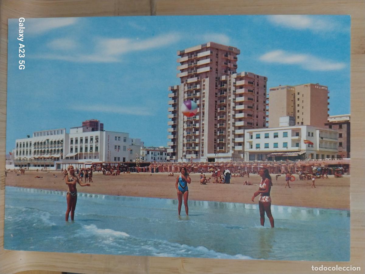 Postales: CADIZ PLAYA VICTORIA ED BEASCOA 9571 SC ORIGINAL CHICAS BALON PLAYA