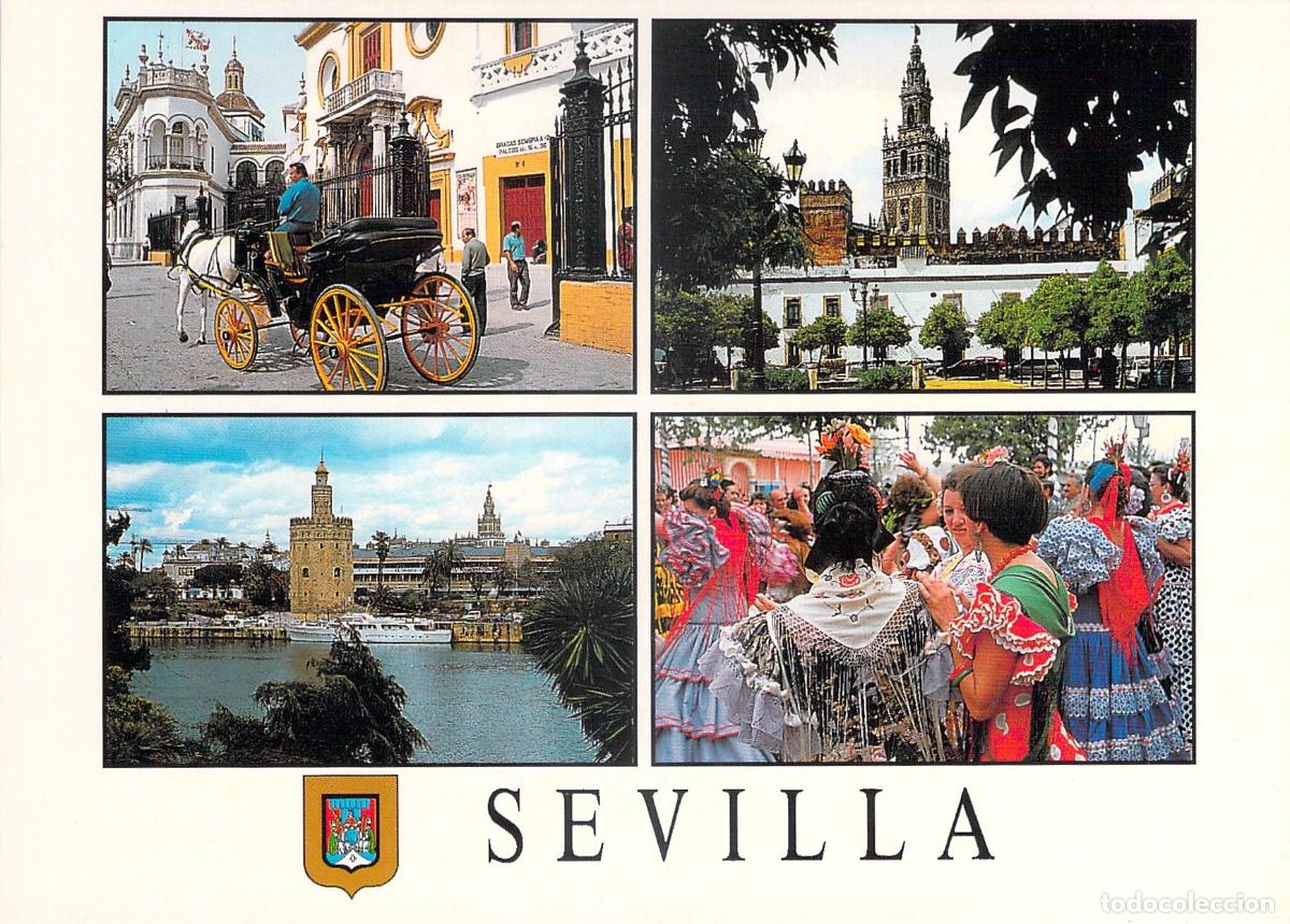 Postales: Postal de Sevilla con Vistas M&uacute;ltiples de la Ciudad