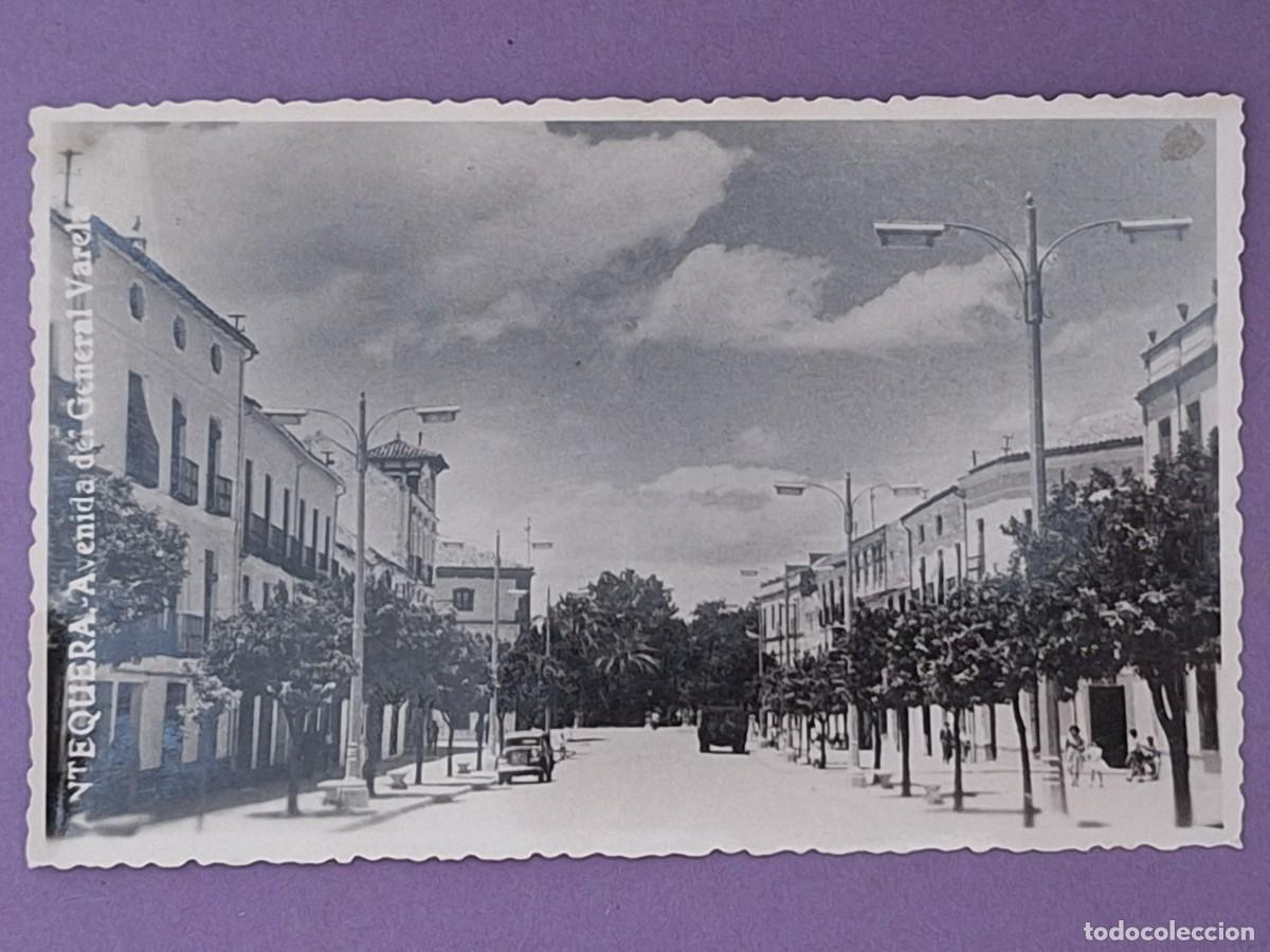 Postales: FOTOGRAFIA TAMA&Ntilde;O POSTAL AVENIDA DEL GENERAL VARELA ANTEQUERA MALAGA T 517