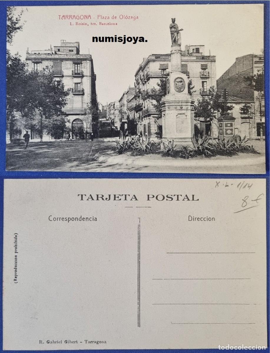 Postales: Postal de Tarragona Espa&ntilde;a a&ntilde;o 1905. Plaza de Ol&oacute;zaga. Fot. ROISIN.