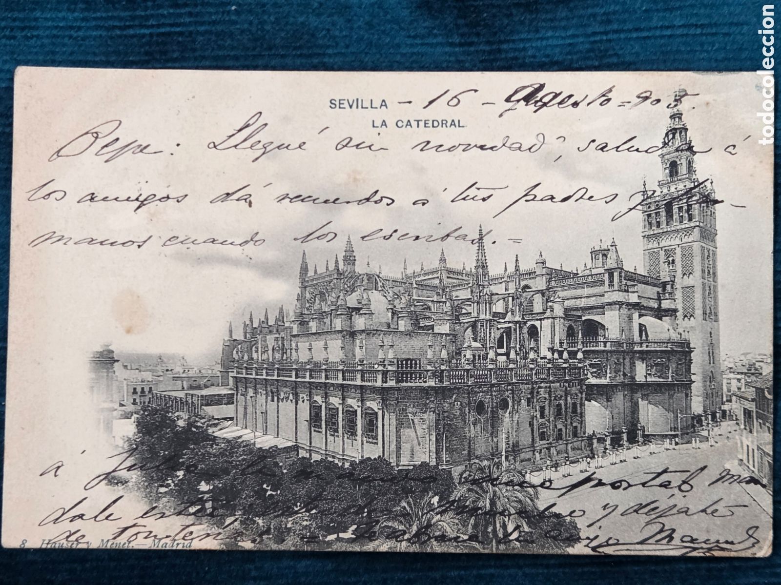 Postais: SEVILLA 1905 LA CATEDRAL Hauser y Menet