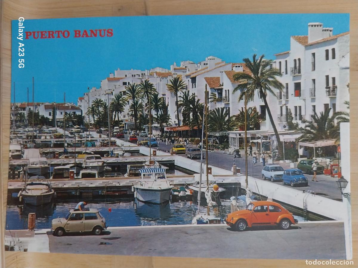 Postales: PUERTO BANUS MARBELLA ED FOTO ANTONIO 29 ANIMADA COCHES CLASICOS
