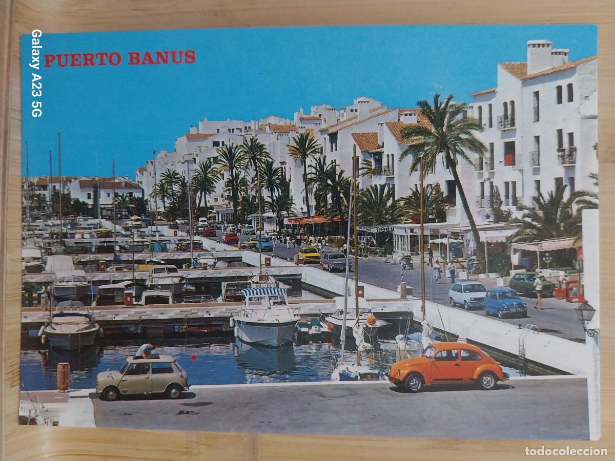 Postales: PUERTO BANUS MARBELLA ED FOTO ANTONIO 29 ANIMADA COCHES CLASICOS *