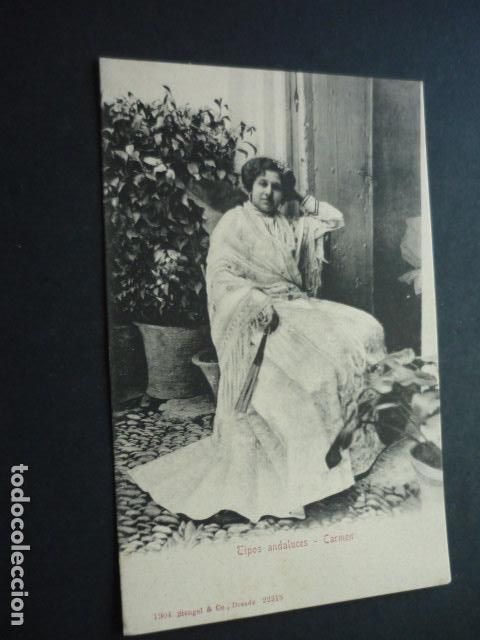 Postcards: ANDALUCIA TIPOS ANDALUCES CARMEN REVERSO SIN DIVIDIR