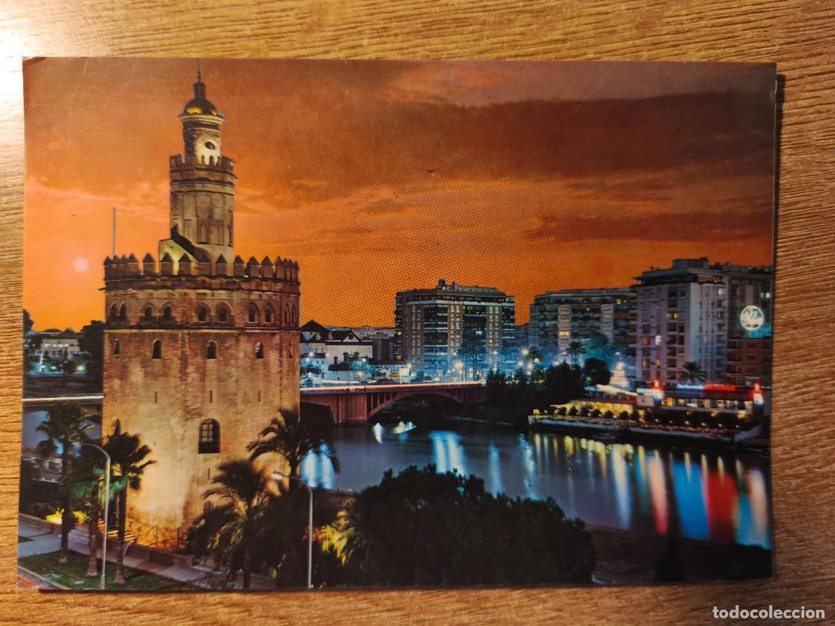 Postales: TARJETA POSTAL DE SEVILLA. TORRE DEL ORO Y RIO GUADALQUIVIR