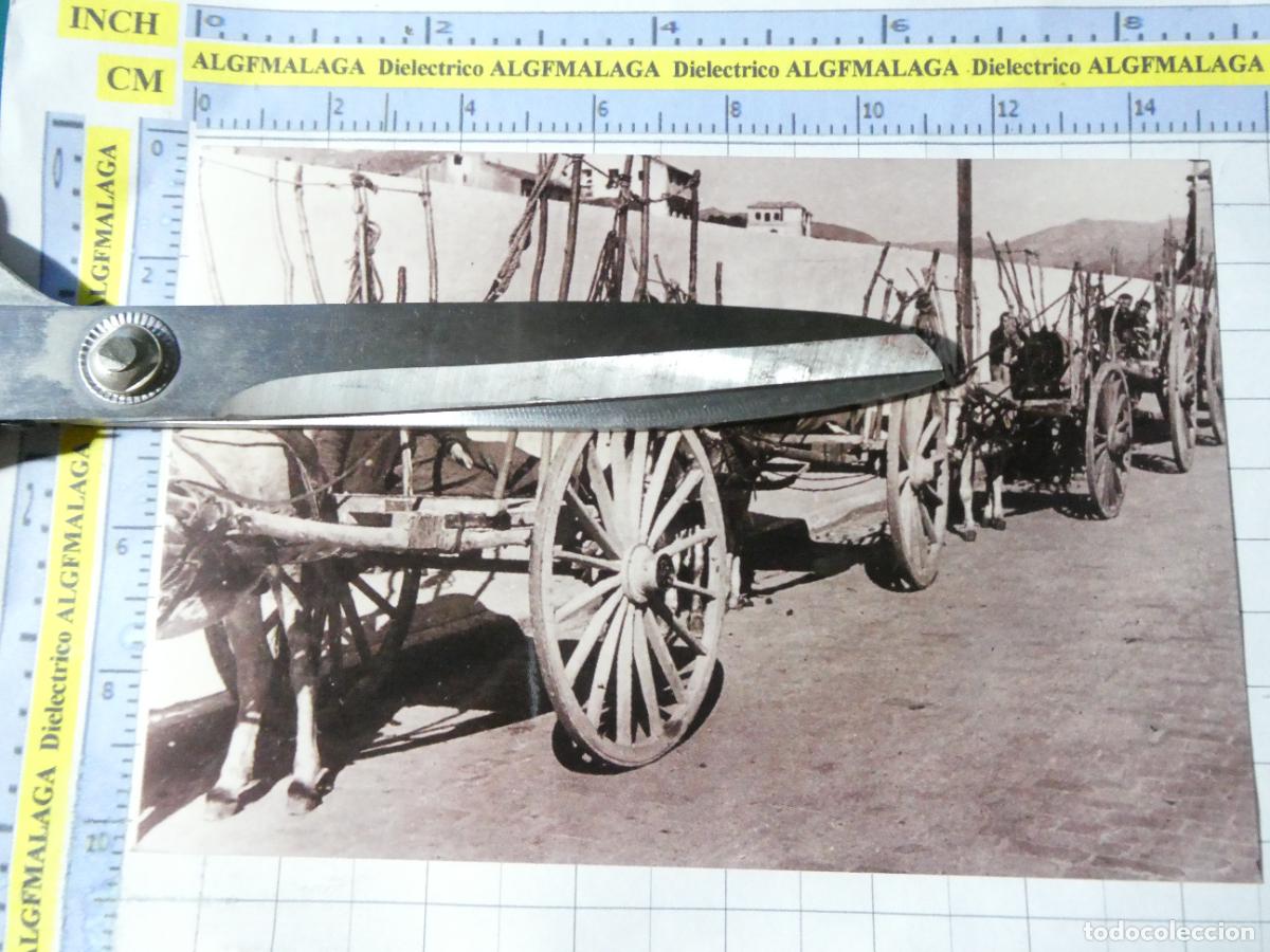 Postales: REPRODUCCI&Oacute;N ANTIGUA FOTO FOTOGRAF&Iacute;A M&Aacute;LAGA. CARRETAS TRANSPORTE GUADALMEDINA. 2691