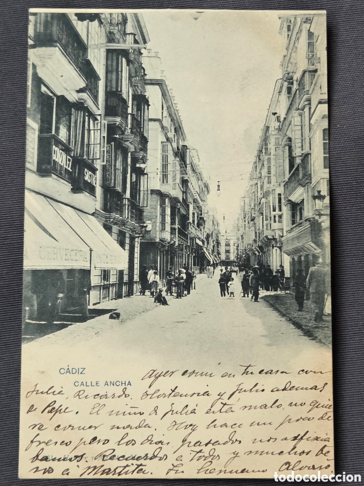 Cartoline: C&Aacute;DIZ CALLE ANCHA Circa 1900
