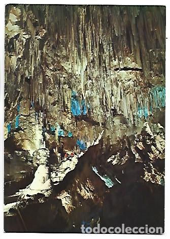 Postales: FONDO DE LA SALA DEL CATACLISMO.- CUEVA DE NERJA / MALAGA