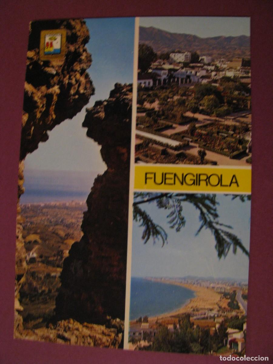 Postales: POSTAL DE FUENGIROLA. CASTILLO PARQUE Y TORREBLANCA. DOMINGUEZ 17