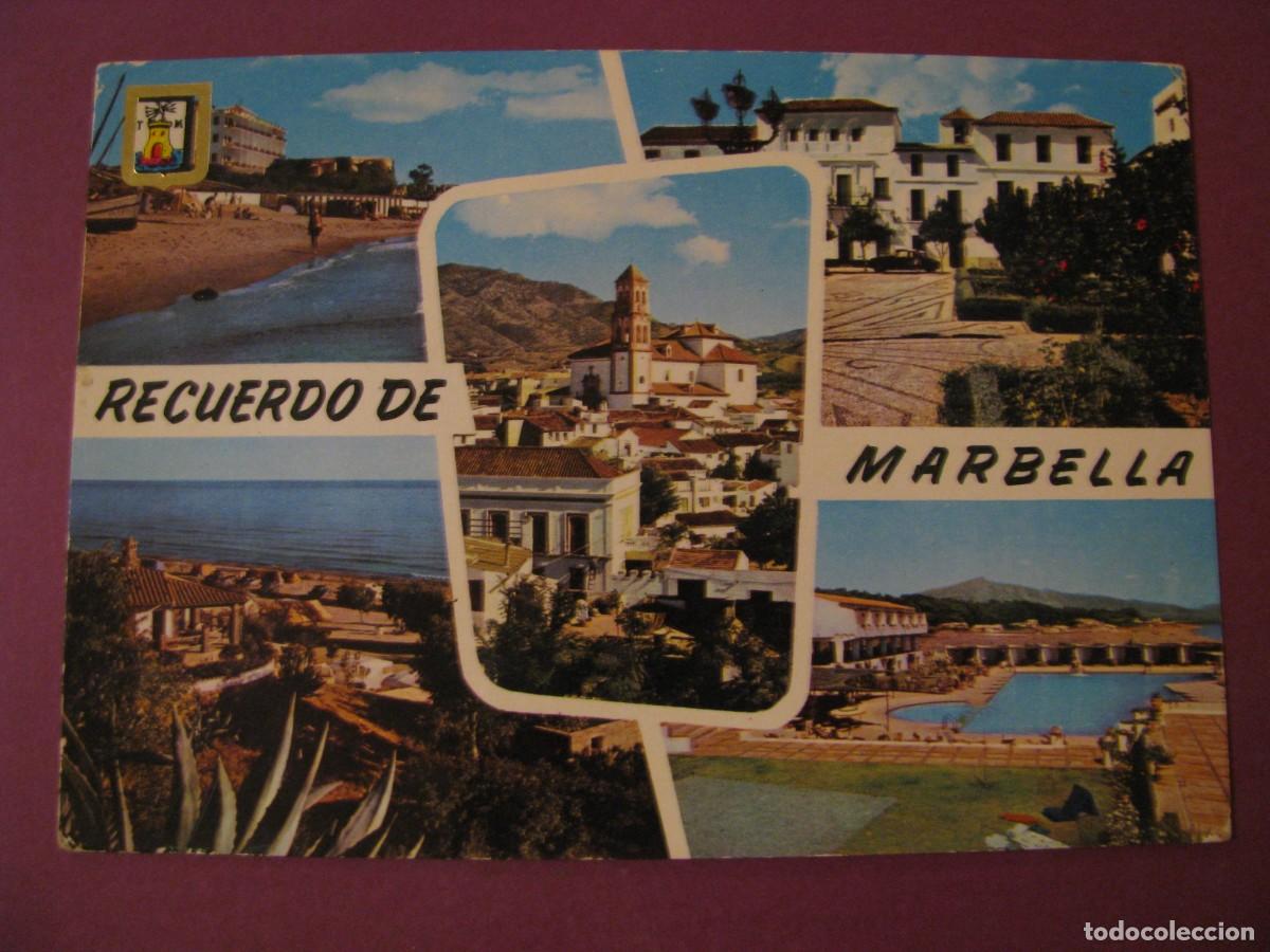 Postales: POSTAL RECUERDO DE MARBELLA. DOMINGUEZ 15. ESCRITA
