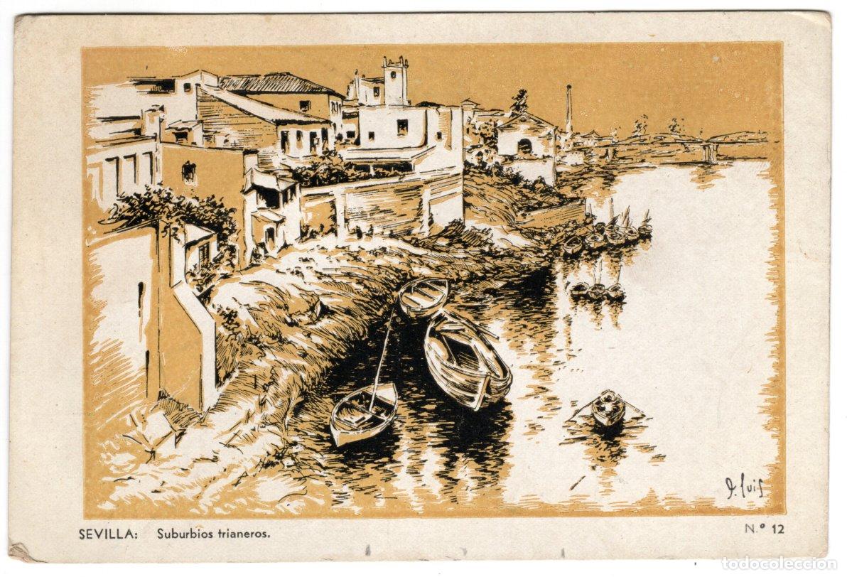 Postkarten: BONITA POSTAL - SEVILLA - SUBURBIOS TRIANEROS - EDICIONES MANUALES ESPA&Ntilde;OLAS