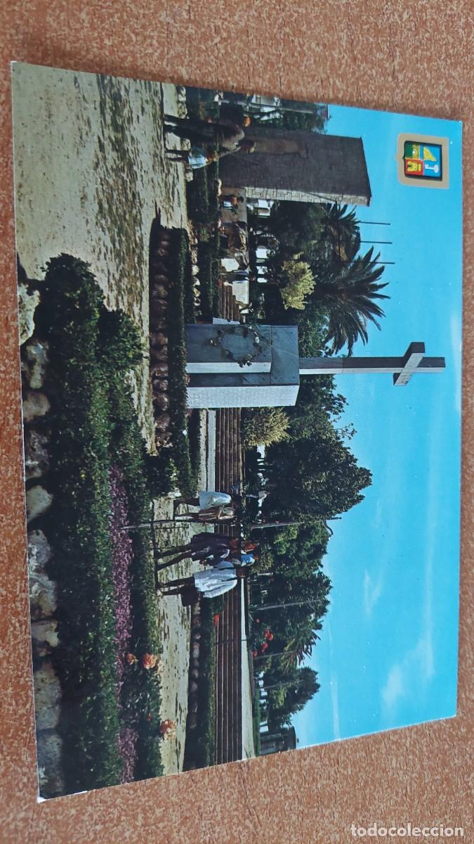 Postales: Postal Marmolejo Ja&eacute;n paseo del general&iacute;simo y cruz de los caidos