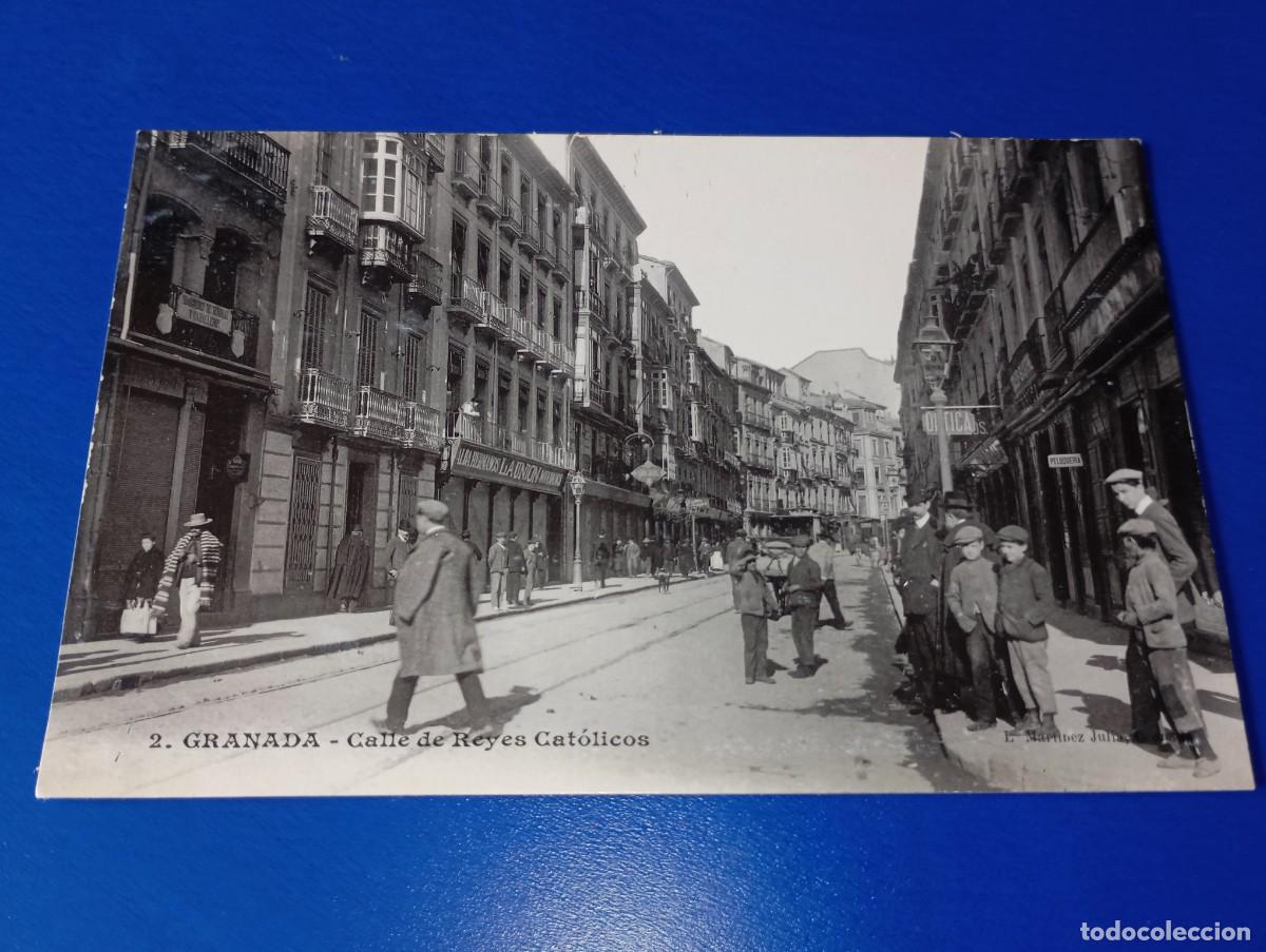 Postales: Postal Granada Calle de Reyes Cat&oacute;licos