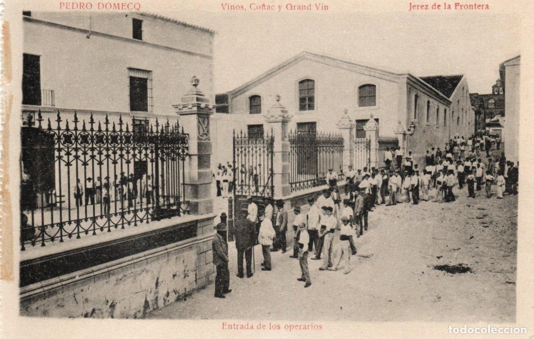 Postcards: BONITA POSTAL - JEREZ DE LA FRONTERA (CADIZ) PEDRO DOMEQ - ENTRADA DE LOS OPERARIOS - MATEU