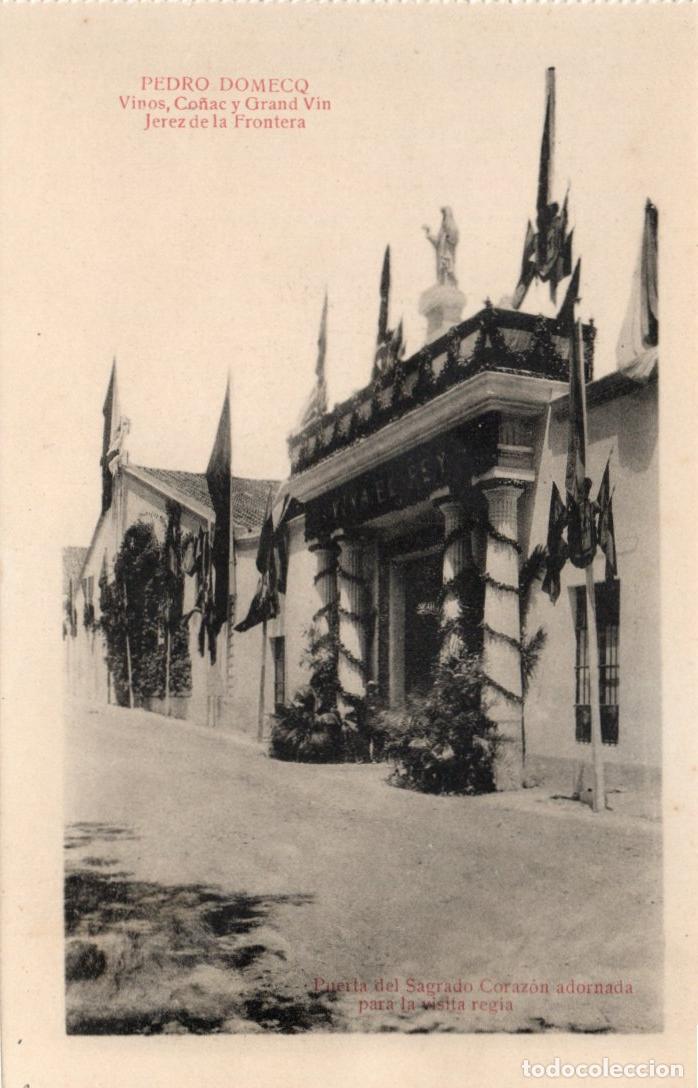 Postcards: BONITA POSTAL - JEREZ DE LA FRONTERA (CADIZ) PEDRO DOMEQ - PUERTA DEL SAGRADO CORAZON - MATEU