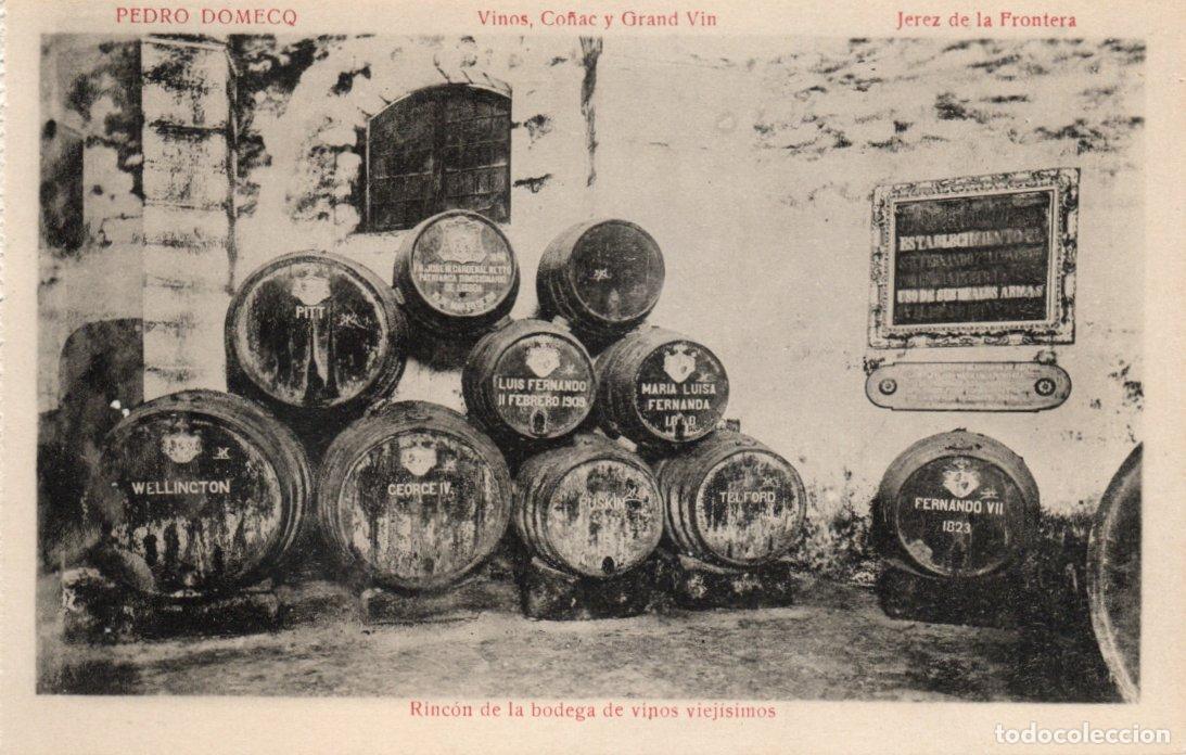 Postcards: BONITA POSTAL - JEREZ DE LA FRONTERA (CADIZ) PEDRO DOMEQ - RINCON BODEGA VINOS VIEJISIMOS - MATEU