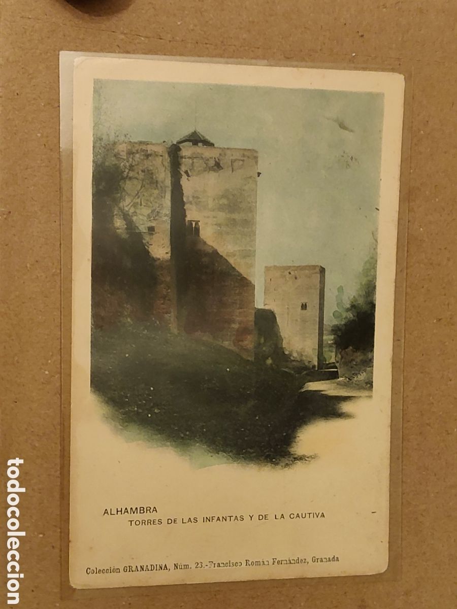 Postales: Tarjeta postal Granada Alhambra torres de las infantas y de la cautiva granadina 23 Hauser y Menet
