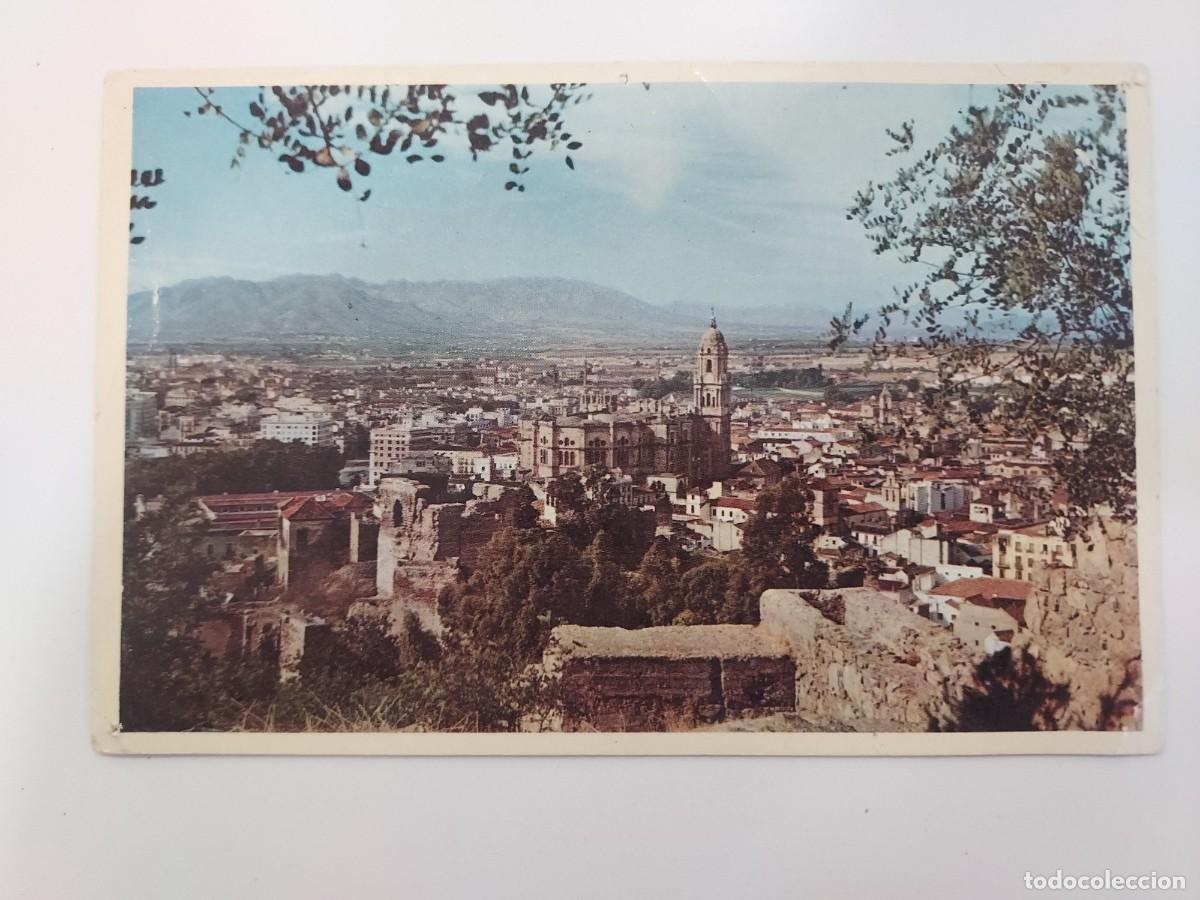 Postales: POSTAL MALAGA VISTA GENERAL. ESCRITA 1957. DOMINGUEZ 20