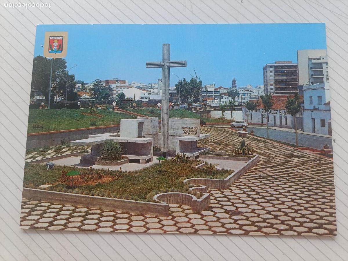 Postales: Algeciras, postal no escrita. Cruz de los ca&iacute;dos