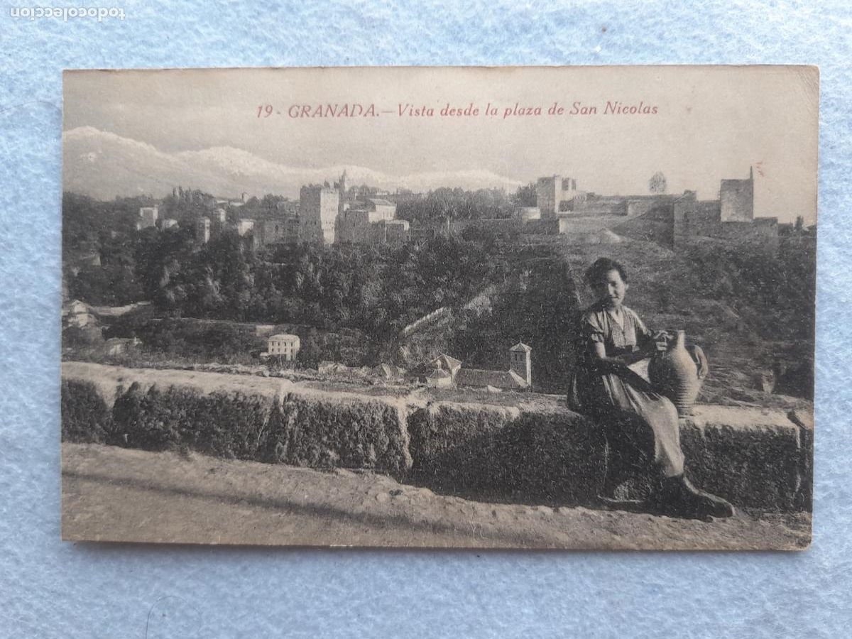Postales: Granada. Vista desde la Plaza de San Nicol&aacute;s.