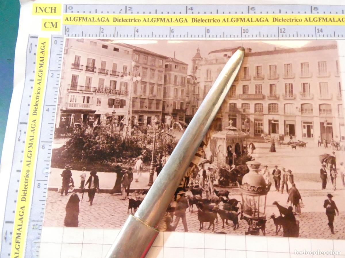 Postales: REPRODUCCI&Oacute;N ANTIGUA FOTO FOTOGRAF&Iacute;A M&Aacute;LAGA. PLAZA JOSE ANTONIO - CONSTUTICI&Oacute;N. 2731