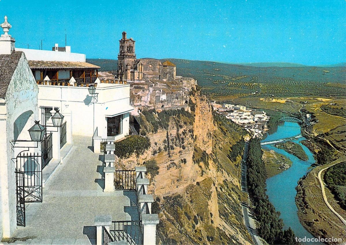 Postales: Postal de Arcos de la Frontera, vista panor&aacute;mica desde el mirador Plaza Espa&ntilde;a