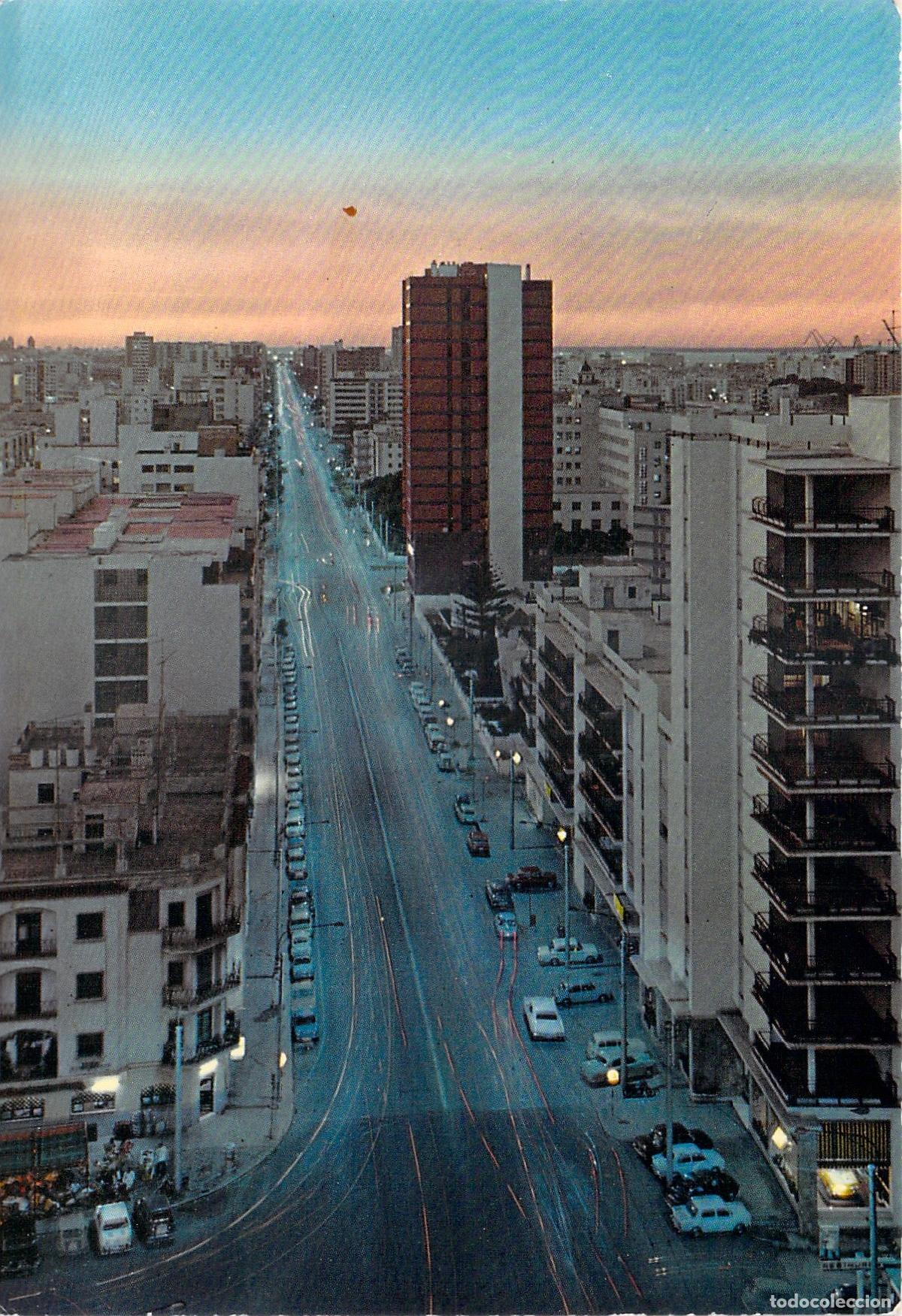 Postales: Postal de la Avenida Ana de Viya en C&aacute;diz