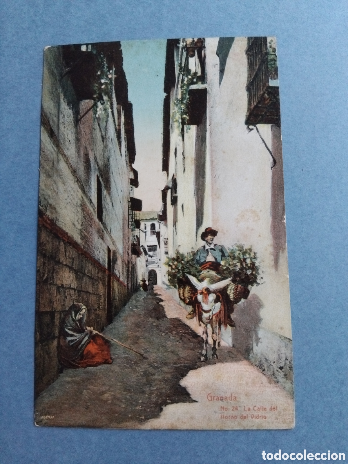 Postales: Postal Granada Calle horno del vidrio