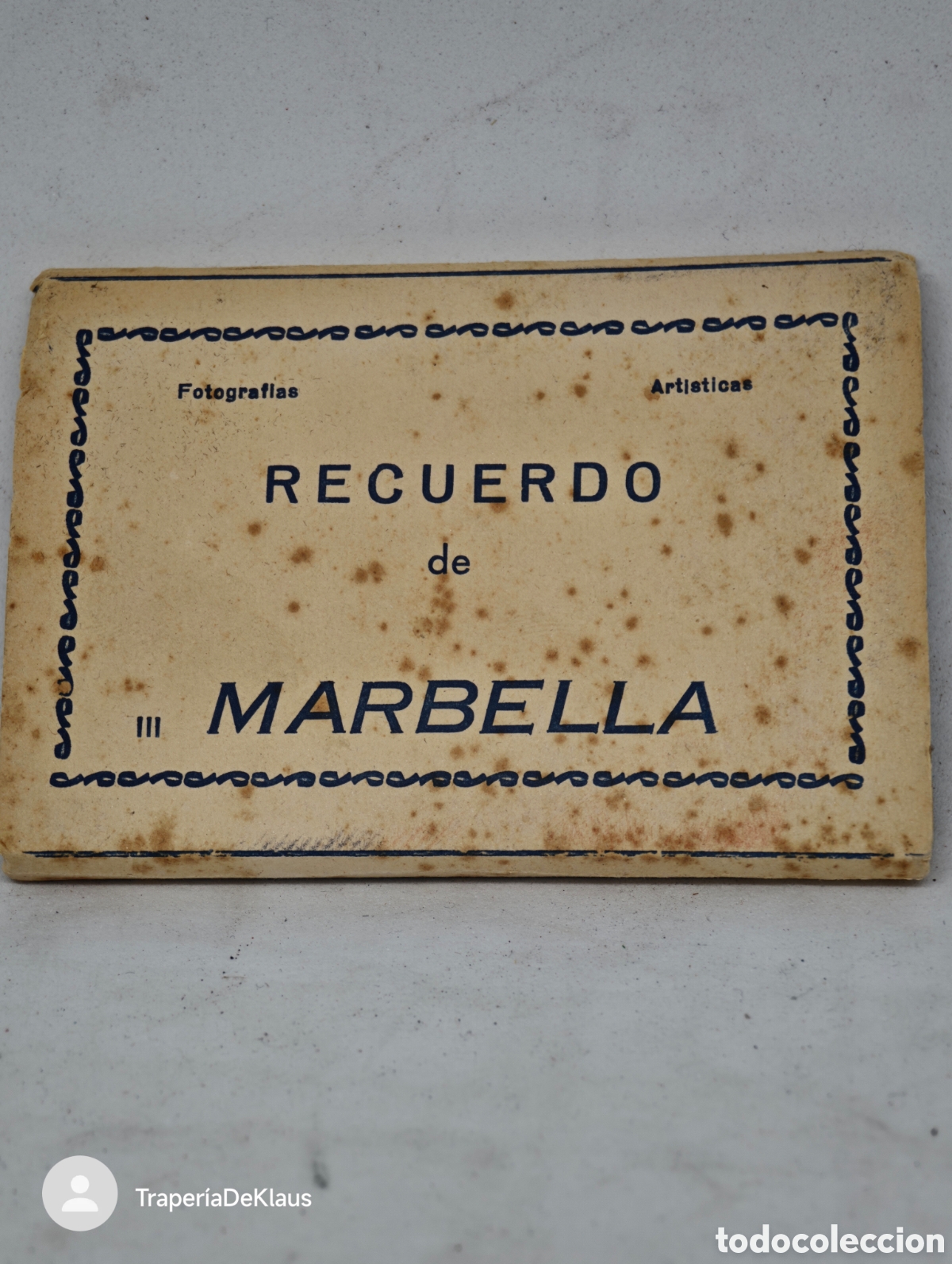 Postales: cuadernillo de postales de recuerdos art&iacute;sticos de Marbella
