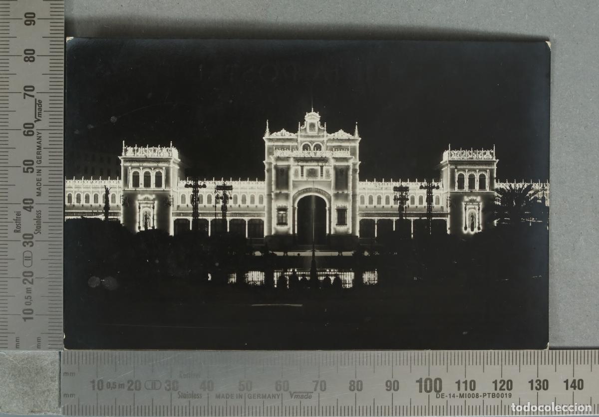 Postales: POSTAL. Sevilla - Exposici&oacute;n Iberoamericana - Palacio de Bellas Artes - ILUMINADO A. Gonz&aacute;lez-Nieto