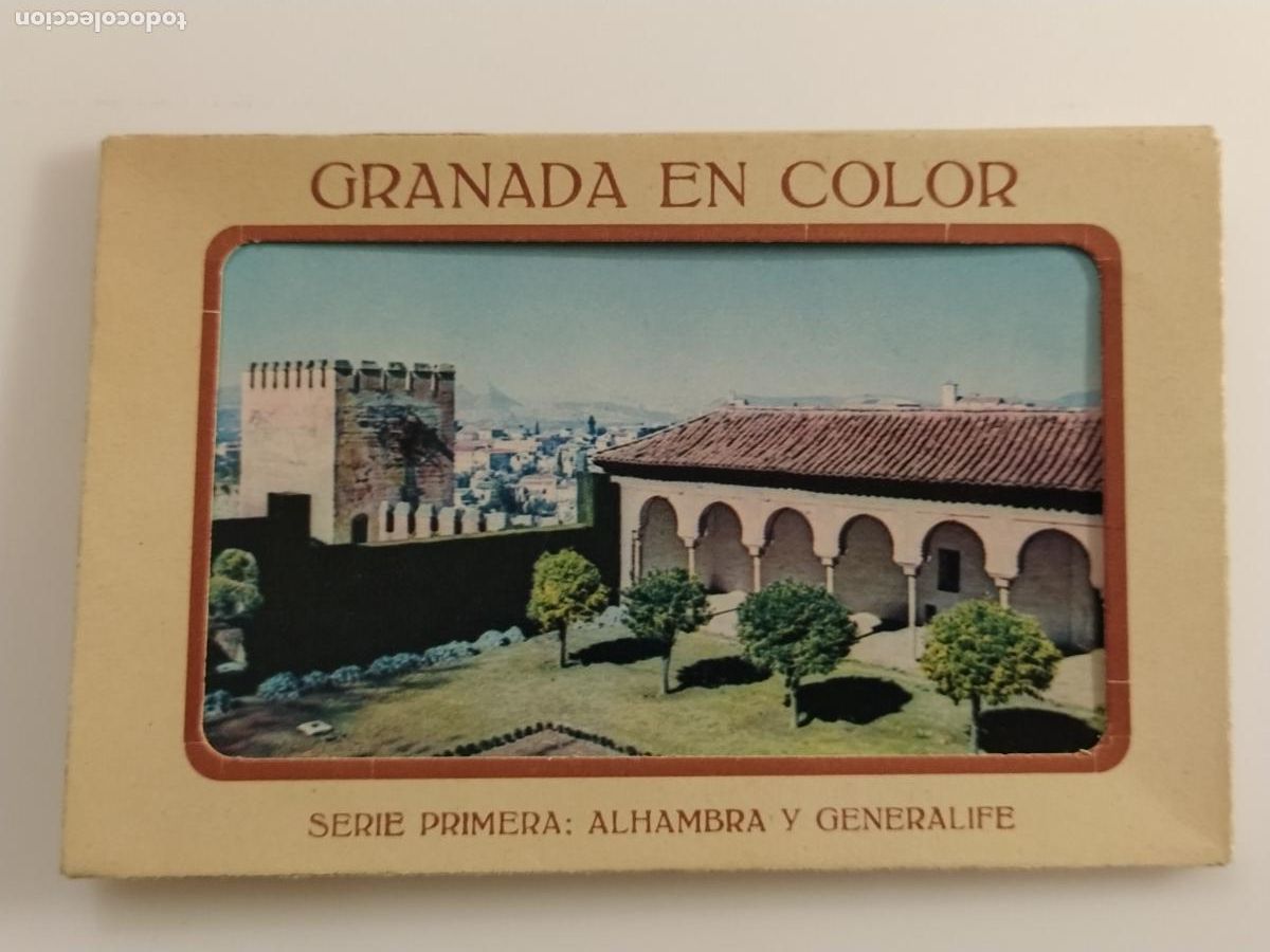 Postales: GRANADA EN COLOR - SERIE PRIMERA ALHAMBRA Y GENERALIFE - BLOC DE 10 POSTALES (116.926)