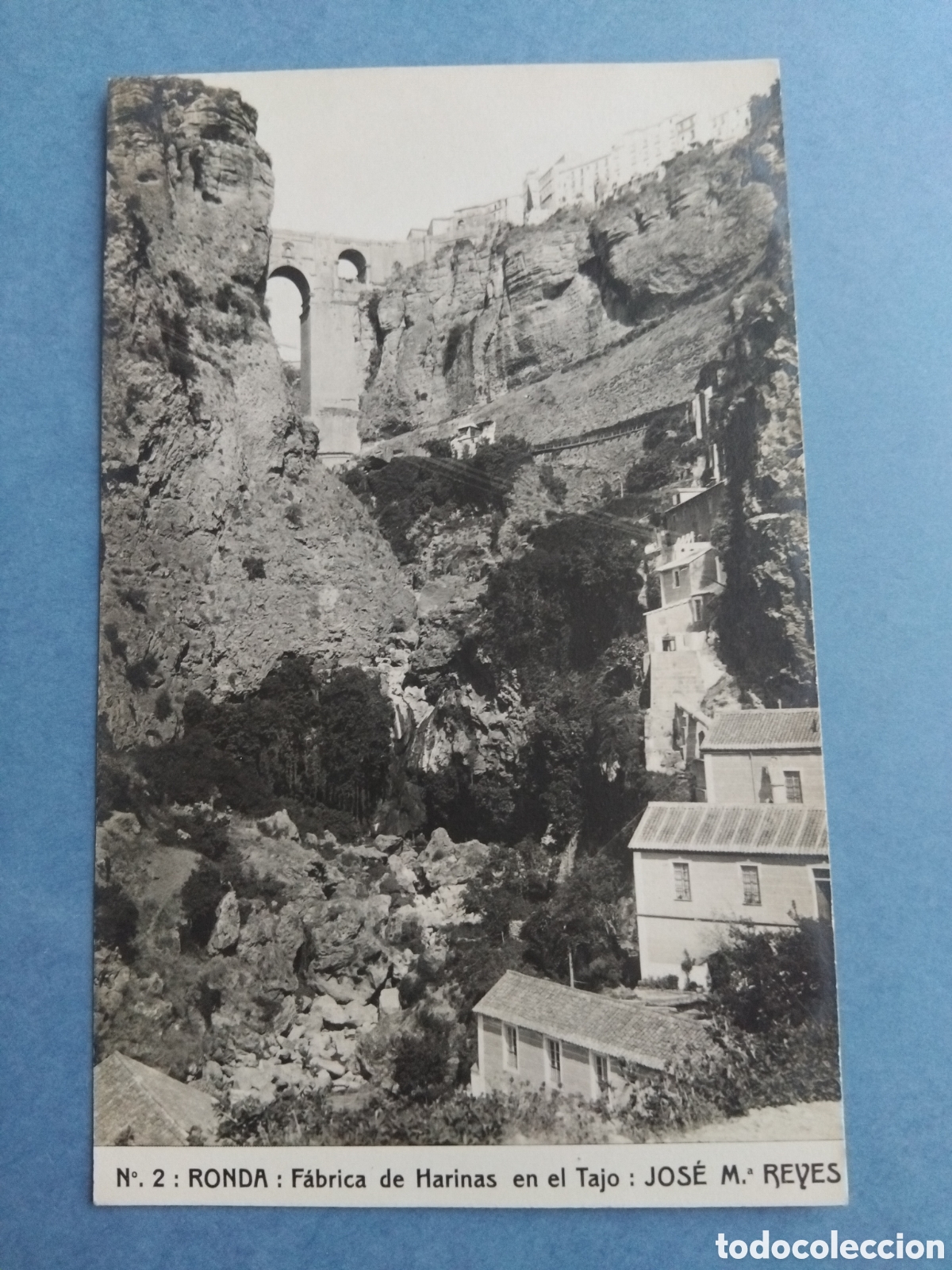 Postales: Postal Ronda, f&aacute;brica de harinas