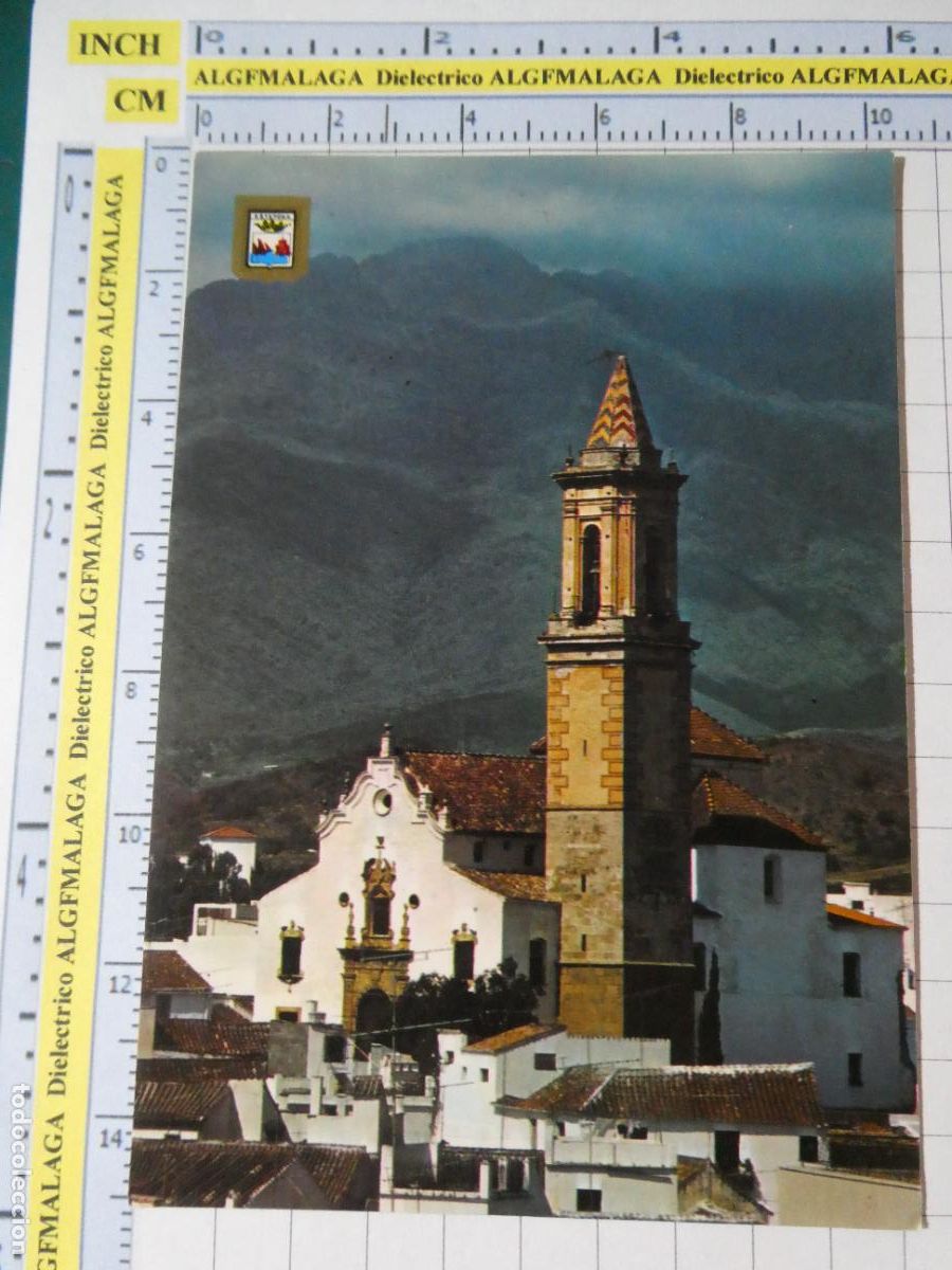 Postales: POSTAL DE M&Aacute;LAGA ESTEPONA. A&Ntilde;O 1981 IGLESIA PARROQUIAL 4 ESCUDO ORO. 3945