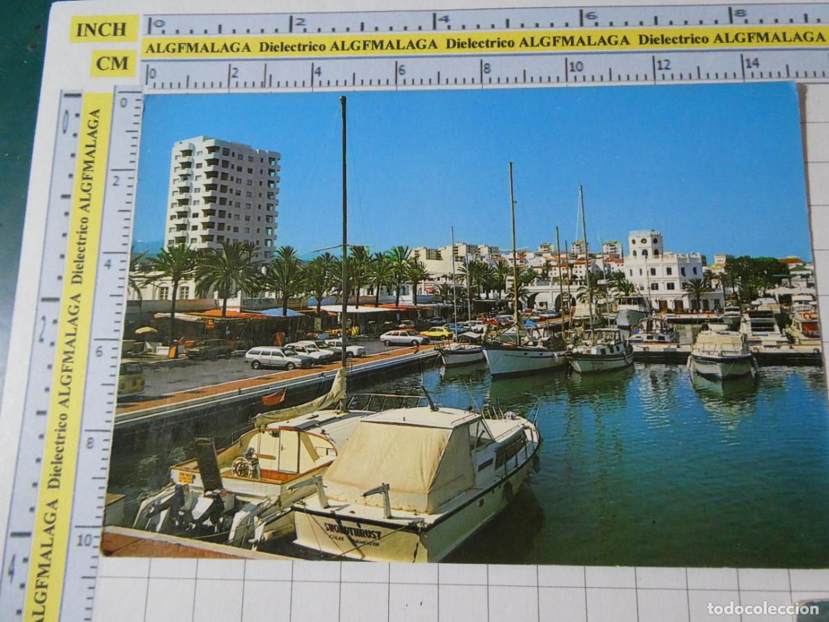 Postales: POSTAL DE M&Aacute;LAGA ESTEPONA. A&Ntilde;O 1982. VISTA PARCIAL DEL PUERTO DEPORTIVO 080 COSTA SOL. 3948