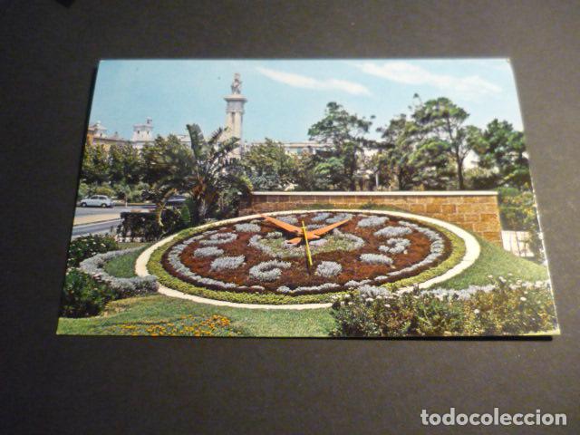 Postales: CADIZ PLAZA DE ESPA&Ntilde;A Y RELOJ DE FLORES
