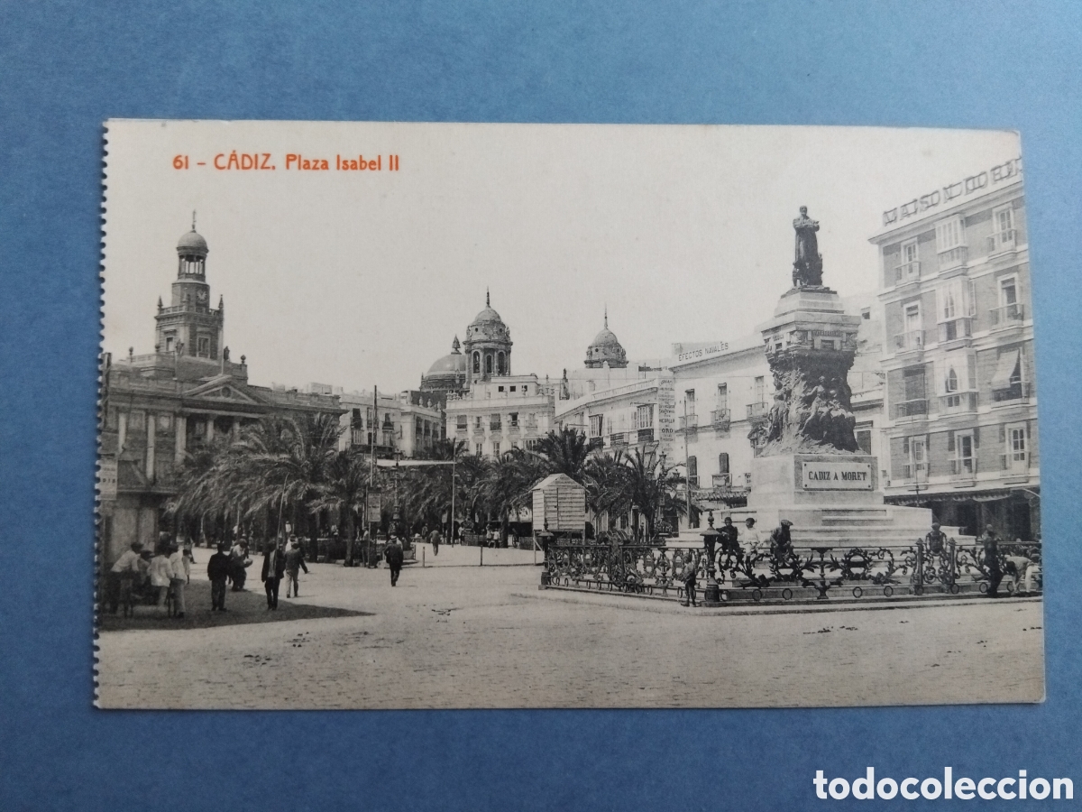 Postales: Postal C&aacute;diz. Plaza Isabel ll