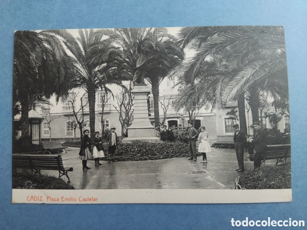 Postales: Postal C&aacute;diz. Plaza Emilio Castelar