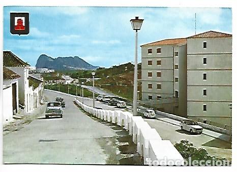 Postales: CALLE BATALLON CAZADORES DE TARIFA, AL FONDO EL PE&Ntilde;ON DE GIBRALTAR.- SAN ROQUE / CADIZ