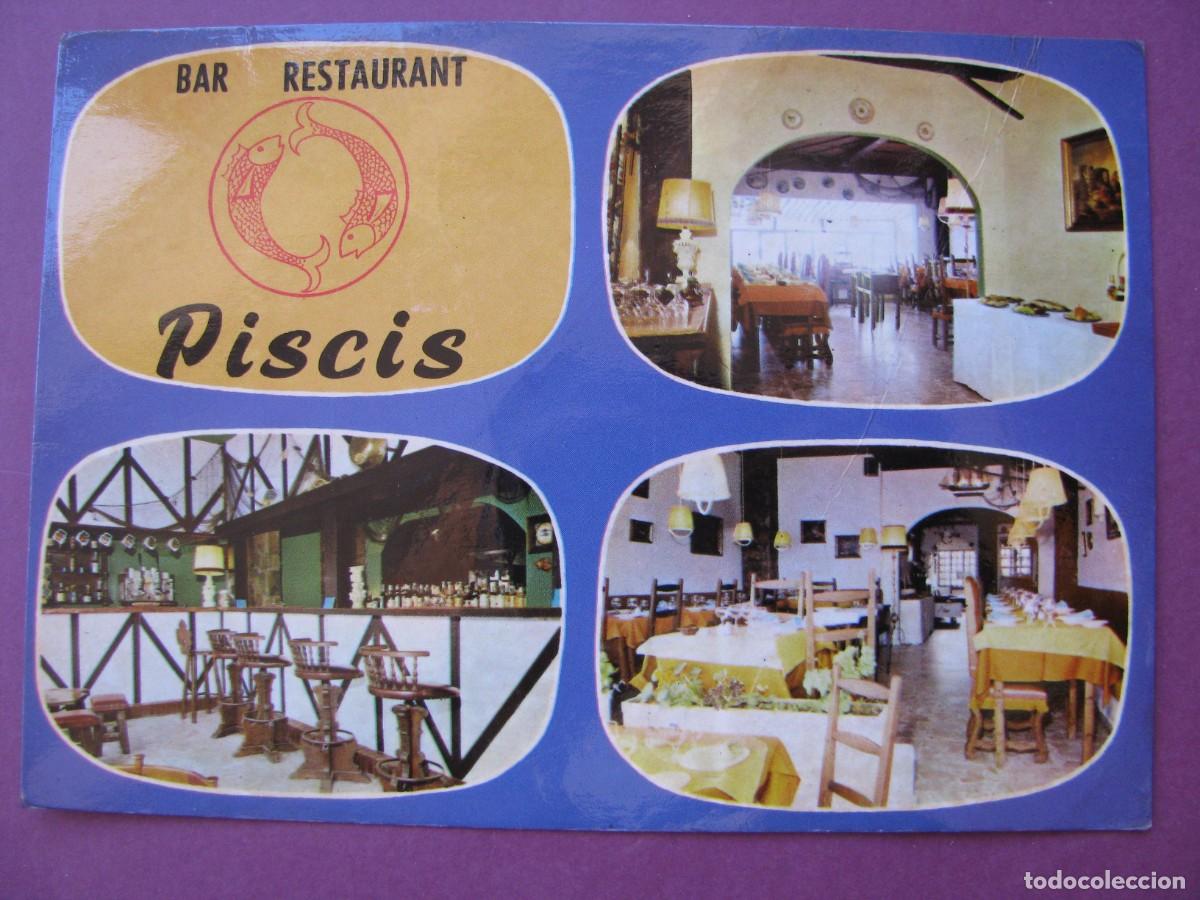 Postales: POSTAL DE TORREMOLINOS. RESTAURANTE BAR PISCIS. GERICOLOR. TIENE DESPERFECTOS